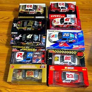 NASCAR 1:24 Scale lot of 10 diecast collectible cars, Jimmy Spencer